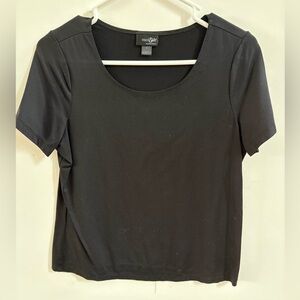 East 5th Black Short Sleeve Top
